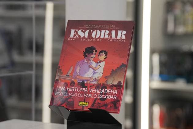 Presentation of the comic book about Pablo Escobar by Norma in Barcelona Presentation of the comic book about Pablo Escobar Escobar Escobar Una educación criminal , on November 12, 2025, in Barcelona, Catalunya Espana The comic book narrates in first person the childhood of his son Juan Pablo Escobar, showing what it was like growing up in the epicenter of the biggest criminal empire of the 20th century NOVEMBER 12, 2025 COMIC Barcelona, Catalunya Barcelona, Catalunya Espana  Copyright: xDavidxZorrakinox 7095880