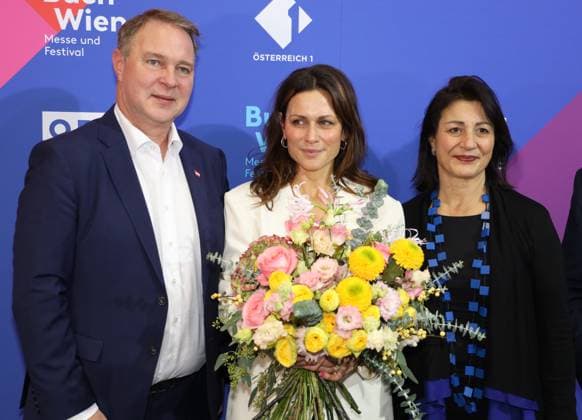 Opening BUCH WIEN 2025 Vienna, Messe, 12 11 2025 Andreas BABLER, Shila BEHJAT, Veronica KAUP HASLER, Benedikt FÖGER