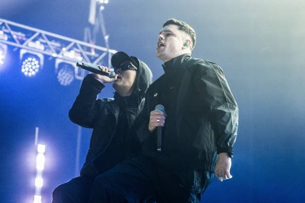 AMSTERDAM Northern Irish rap group Kneecap performing at AFAS Live. ANP EVA PLEVIER netherlands out - belgium out  Copyright: xx x541961323x originalFilename: 541961323.jpg