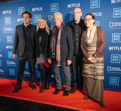 November 12, 2025, Bronx, New York, USA: Philip Delaquis, Barbara Miller, Richard Gere, Oren Moverman, Tencho Gyatso attend the 2025 DOC NYC s Visionaries Lunch at Gotham Hall in New York, NY on November 12, 2025. Bronx USA - ZUMAr339 20251112_znp_r339_030 Copyright: xLevxRadinx