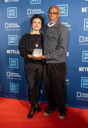 November 12, 2025, Bronx, New York, USA: Micho le Stephenson, Joe Brewster attend the 2025 DOC NYC s Visionaries Lunch at Gotham Hall in New York, NY on November 12, 2025. Bronx USA - ZUMAr339 20251112_znp_r339_035 Copyright: xLevxRadinx