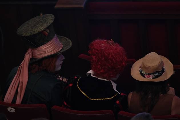 Modigliani: Three Days in Montparnasse premiere in Argentina BUENOS AIRES, ARGENTINA – NOVEMBER 12, 2025: People dressed as Depp’s characters awaits American actor and director Johnny Depp, who gave a masterclass in acting alongside the film s star, Riccardo Scamarcio, at the historic Podestá Theater in La Plata, Buenos Aires Province, Argentina, on November 12, 2025. The event, attended by students, actors, and local theater enthusiasts, was part of Depp s promotional visit to Argentina for the premiere of his new film, Modigliani: Three Days in Montparnasse, which he directed and produced. During the session, Depp spoke about the creative process, character development, and his experience working on the biographical film, receiving a Copyright: x2025xAnadoluxLucianoxGonzalezx