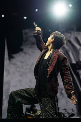 Dimash Qudaibergen in concert in London, UK - 12 Nov 2025 Dimash Qudaibergen performs on stage during his Stranger Tour at Ovo Wembley Arena. London United Kingdom Copyright: xLounisxTiarx xSOPAxImagesx DSC09988