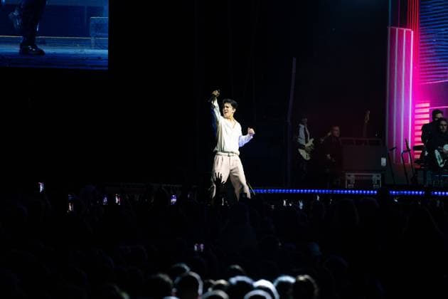 Dimash Qudaibergen in concert in London, UK - 12 Nov 2025 Dimash Qudaibergen performs on stage during his Stranger Tour at Ovo Wembley Arena. London United Kingdom Copyright: xLounisxTiarx xSOPAxImagesx DSC09577