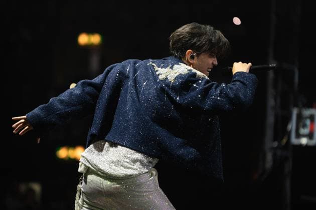 Dimash Qudaibergen in concert in London, UK - 12 Nov 2025 Dimash Qudaibergen performs on stage during his Stranger Tour at Ovo Wembley Arena. London United Kingdom Copyright: xLounisxTiarx xSOPAxImagesx DSC09765