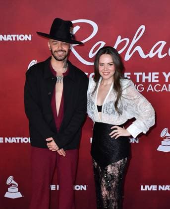 The Latin Recording Academy Person Of The Year Gala 2025 Honoring Raphael - Arrivals Jesse Huerta and Joy Huerta of Jesse & Joy attend The Latin Recording Academy 2025 Person of the Year Gala Honoring Raphael at the Mandalay Bay Convention Center on November 12, 2025 in Las Vegas, Nevada. Las Vegas Mandalay Bay Nevada USA Copyright: xCxFlanigan imageSPACEx