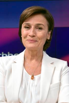 Sandra Maischberger on the ARD talk show maischberger in Studio Berlin Adlershof Berlin, 12 11 2025 Foto:xM.xBehrensx xFuturexImagex maischberger1211_5135
