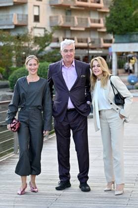 Teresa Riott, Daniel McVicar and Claudia Gerini Launch and presentation of the Jury of the 22nd Monte Carlo Festival de la Comédie at the Grimaldi Forum in Monaco, November 12, 2025 Ezio Greggio, the Festivals founder and president, introduced the members of the Jury and the films in competition on the stage of the Salle Camille Blanc at the Grimaldi Forum Actress Claudia Gerini, is President of the Jury, Franco Nero, Honorary President, Teresa Riott and Daniel McVicar make up this cinematic quartet. The Festivals aim is to promote and enhance the different genres of comedy through film premieres, Thanks to the commitment of Ezio Greggio and the late Mario Monicelli, co-founder of the event, comedy has gained a new appreciation even at pre  Copyright: xBrunoxBebertx xBestimagexBrunoxBebertx xBestimagex