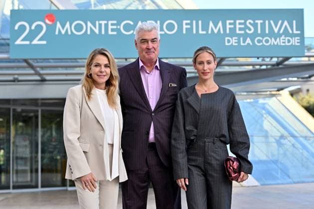 Claudia Gerini, Daniel McVicar and Teresa Riott Launch and presentation of the Jury of the 22nd Monte Carlo Comedy Festival at the Grimaldi Forum in Monaco, November 12, 2025 Ezio Greggio, the Festivals founder and president, introduced the members of the Jury and the films in competition on the stage of the Salle Camille Blanc at the Grimaldi Forum Actress Claudia Gerini, is President of the Jury, Franco Nero, Honorary President, Teresa Riott and Daniel McVicar make up this cinematic quartet. The Festivals aim is to promote and enhance the different genres of comedy through film premieres, Thanks to the commitment of Ezio Greggio and the late Mario Monicelli, co-founder of the event, comedy has gained a new appreciation even at prestigiou  Copyright: xBrunoxBebertx xBestimagexBrunoxBebertx xBestimagex