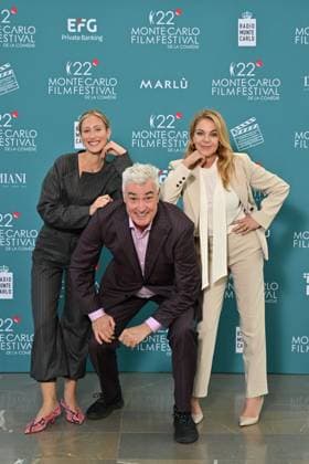Teresa Riott, Daniel McVicar and Claudia Gerini Launch and presentation of the Jury of the 22nd Monte Carlo Festival de la Comédie at the Grimaldi Forum in Monaco, November 12, 2025 Ezio Greggio, the Festivals founder and president, introduced the members of the Jury and the films in competition on the stage of the Salle Camille Blanc at the Grimaldi Forum Actress Claudia Gerini, is President of the Jury, Franco Nero, Honorary President, Teresa Riott and Daniel McVicar make up this cinematic quartet. The Festivals aim is to promote and enhance the different genres of comedy through film premieres, Thanks to the commitment of Ezio Greggio and the late Mario Monicelli, co-founder of the event, comedy has gained a new appreciation even at pre Copyright: xBrunoxBebertx xBestimagexBrunoxBebertx xBestimagex