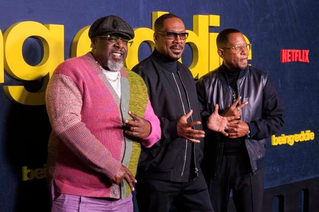 November 12, 2025, Los Angeles, California, USA: Cedric the Entertainer, Eddie Murphy and Martin Lawrence at the Netflix Being Eddie Premiere held on Wednesday November 12, 2025 at the Netflix Tudum Theater in Los Angeles, California. JAVIER ROJAS PI Los Angeles USA - ZUMAp124 20251112_zaa_p124_031 Copyright: xJavierxRojasx