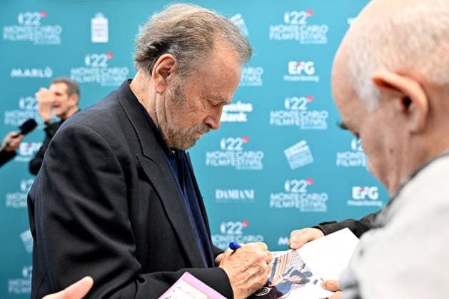 Franco Nero Launch and presentation of the Jury of the 22nd Monte Carlo Festival de la Comédie at the Grimaldi Forum in Monaco, November 12, 2025 Ezio Greggio, founder and president of the Festival, introduced the members of the Jury and the films in competition on the stage of the Salle Camille Blanc at the Grimaldi Forum Actress Claudia Gerini, is President of the Jury, Franco Nero, Honorary President, Teresa Riott and Daniel McVicar make up this cinematic quartet. The Festivals aim is to promote and enhance the different genres of comedy through film premieres, Thanks to the commitment of Ezio Greggio and the late Mario Monicelli, co-founder of the event, comedy has gained a new appreciation even at prestigious festivals such as Cannes,  Copyright: xBrunoxBebertx xBestimagexBrunoxBebertx xBestimagex