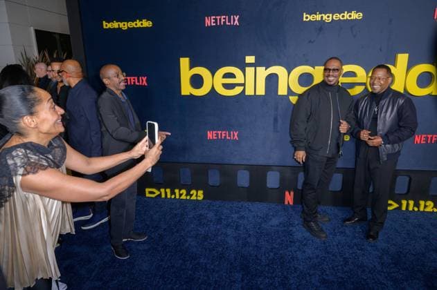 Being Eddie Premiere - Los Angeles, USA LOS ANGELES, USA. November 12, 2025: Eddie Murphy, Tracee Ellis Ross & Martin Lawrence at the premiere for Netflix s Being Eddie at the Tudum Theatre. Los Angeles CA USA  Copyright: xPaulxSmith Featureflashx