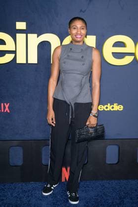 Being Eddie Premiere - Los Angeles, USA LOS ANGELES, USA. November 12, 2025: Angel McCoughtry at the premiere for Netflix s Being Eddie at the Tudum Theatre. Los Angeles CA USA  Copyright: xPaulxSmith Featureflashx