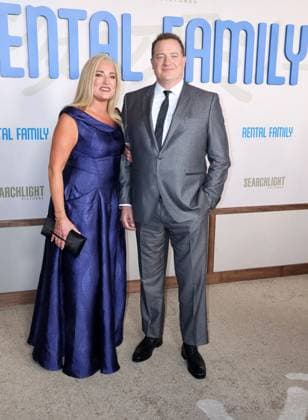 Rental Family Los Angeles Premiere, Los Angeles, USA - 12 Nov 2025 Jeanne Moore and Brendan Fraser at the Los Angeles premiere of Rental Family held at the DGA Theater in Hollywood, USA on November 12, 2025., Credit:Lumeimages.com Avalon USA, California, Los Angeles, Hollywood, CA, USA  Copyright: xLumeimages.comx xAvalonx 1052147118