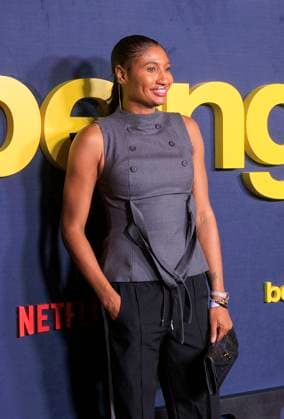 November 12, 2025, Los Angeles, California, USA: Angel McCoughtry at the Netflix Being Eddie Premiere held on Wednesday November 12, 2025 at the Netflix Tudum Theater in Los Angeles, California. JAVIER ROJAS PI Los Angeles USA - ZUMAp124 20251112_zaa_p124_071 Copyright: xJavierxRojasx