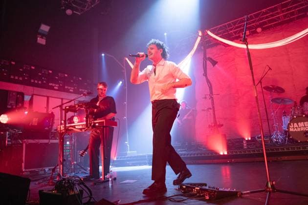 James Marriott performs at O2 Academy in Birmingham 12 November 2025: Swiss born English singer songwriter James Marriott performs live at The O2 Academy, Birmingham, UK., Credit:Stuart Hogben Avalon  Copyright: xStuartxHogbenx xAvalonx 1052099074