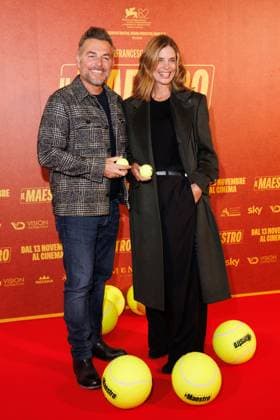 News - Il Maestro - Photocall Daniele Bossari and Filippa Lagerback attend the Il Maestro photocall at Cinema Anteo on November 12, 2025 in Milan, Italy. Photo: Cinzia Camela. Milan Cinema Anteo Italy Copyright: xCinziaxCamelax xLiveMediax LPN_2141425