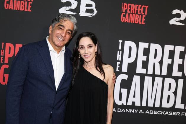 Los Angeles Premiere Of Saban Films The Perfect Gamble LOS ANGELES, CALIFORNIA, USA - NOVEMBER 12: Amnon Shalhov and Rina Shalhov arrive at the Los Angeles Premiere Of Saban Films The Perfect Gamble held at the Harmony Gold Theater on November 12, 2025 in Los Angeles, California, United States., Credit:Kay Qiao Avalon United States, California, Los Angeles, Harmony Gold Theater  Copyright: xKayxQiaox xAvalonx 1052168665