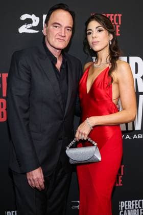 Los Angeles Premiere Of Saban Films The Perfect Gamble LOS ANGELES, CALIFORNIA, USA - NOVEMBER 12: American director, actor, and author Quentin Tarantino and daughter Israeli singer and model-actress Daniella Pick Tarantino arrive at the Los Angeles Premiere Of Saban Films The Perfect Gamble held at the Harmony Gold Theater on November 12, 2025 in Los Angeles, California, United States., Credit:Kay Qiao Avalon United States, California, Los Angeles, Harmony Gold Theater Copyright: xKayxQiaox xAvalonx 1052168934