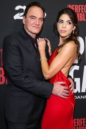 Los Angeles Premiere Of Saban Films The Perfect Gamble LOS ANGELES, CALIFORNIA, USA - NOVEMBER 12: American director, actor, and author Quentin Tarantino and daughter Israeli singer and model-actress Daniella Pick Tarantino arrive at the Los Angeles Premiere Of Saban Films The Perfect Gamble held at the Harmony Gold Theater on November 12, 2025 in Los Angeles, California, United States., Credit:Kay Qiao Avalon United States, California, Los Angeles, Harmony Gold Theater Copyright: xKayxQiaox xAvalonx 1052169015