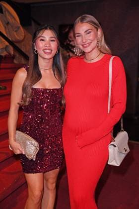 Kisu Nguyen, Ana Johnson at the premiere of Sarah Engels at Moulin Rouge Das Musical at the Musical Dome in Cologne on 13 11 2025