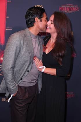 Nic Shanker with wife Janina Shanker at the premiere of Sarah Engels at Moulin Rouge Das Musical in the Musical Dome in Cologne on 13 11 2025