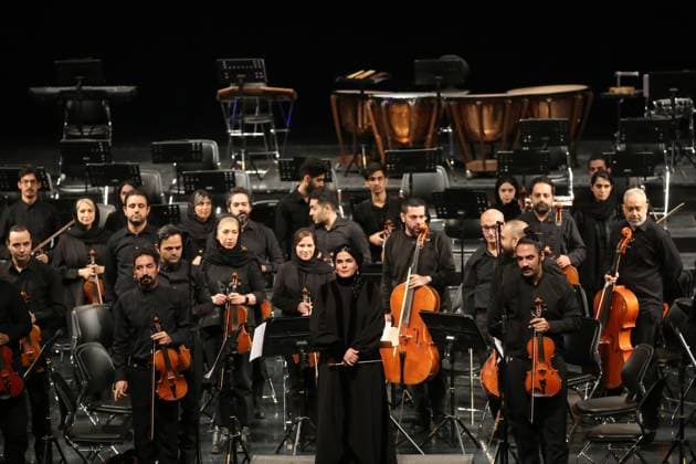 Paniz Faryusefi becomes first woman to lead Tehran Symphony Orchestra in Iran TEHRAN, IRAN - NOVEMBER 13: Tehran Symphony Orchestra performs under the baton of a female orchestra conductor Paniz Faryusefi for the first time at the Vahdat Hall in Tehran, Iran on November 13, 2025. Fatemeh Bahrami Anadolu Tehran Iran. Editorial use only. Please get in touch for any other usage.  Copyright: x2025xAnadoluxFatemehxBahramix