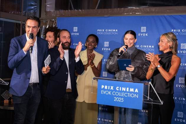 Prix Cinema Evok Collection - Paris William Lebghil, Vincent Macaigne, Eye Haïdara and Joséphine Japy attend the Prix Cinema Evok Collection held at the Hotel Brach in Paris, France, on November 13, 2025. Photo by David Boyer ABACAPRESS.COM Paris France  Copyright: xBoyerxDavid ABACAx