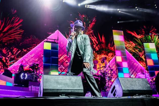 Music Concert - Jamiroquai - The Heels of Steel Tour 2025 Jason Kay of Jamiroquai Milan Unipol Forum Italy Copyright: xMirkoxFava TSCKx xLiveMediax LPM_2142569
