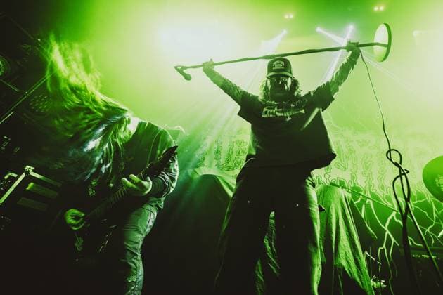 Gatecreeper live in Copenhagen, Denmark Copenhagen, Denmark. 13th, November 2025. The American death metal band Gatecreeper performs a live concert at Poolen in Copenhagen. Here vocalist Chase Mason is seen live on stage Denmark, Copenhagen  Copyright: xGonzalesxPhoto NikolajxBransholmx