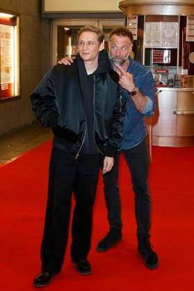 Matthias Schweighöfer and Erik Schmitt at the premiere of the movie Das Leben der Wünsche at Lichtburg Essen, 13 11 2025 Foto:xT.xSchröerx xFuturexImagex wuensche_essen_5113