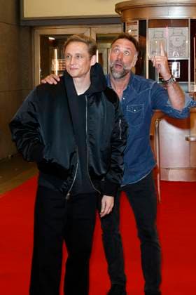 Matthias Schweighöfer and Erik Schmitt at the premiere of the movie Das Leben der Wünsche at Lichtburg Essen, 13 11 2025 Foto:xT.xSchröerx xFuturexImagex wuensche_essen_5114