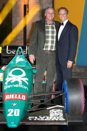 Gerhard Berger and Alessandro Benetton at the premiere of the Sky documentary Benetton Formula at Space Cinema Moderno Rome, 13 11 2025 Foto:xA.xM.xTinghinox xFuturexImagex benetton_5146