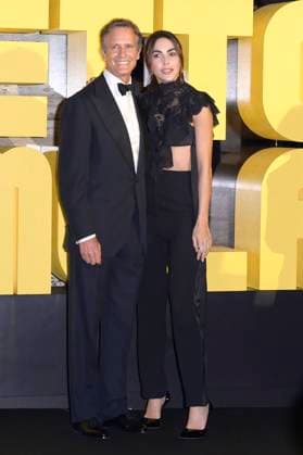 Alessandro Benetton and Rocio Munoz Morales at the premiere of the Sky documentary Benetton Formula at Space Cinema Moderno Rome, 13 11 2025 Foto:xA.xM.xTinghinox xFuturexImagex benetton_5163