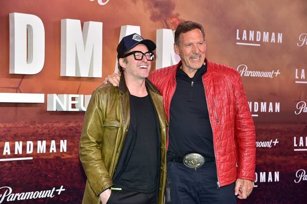 European premiere of landmann Bruno Eyron with Ralf Moeller Arrival red carpet for the European premiere of landmann in berlin on 14 11,2025 Photopress Mueller