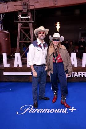 Tom Beck and Evelyn Weigert at the premiere of season 2 of the series Landman Paramount at Zoo Palast on 14 11 2025 in Berlin Landman series premiere in Berlin