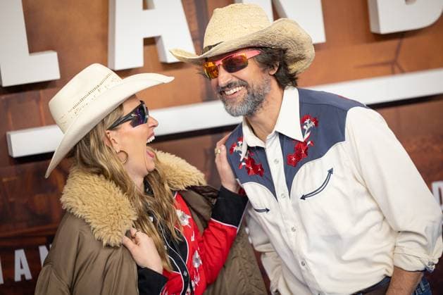 LANDMAN season 2 premiere Evelyn Weigert and Tom Beck in cowboy outfits European premiere of LANDMAN season 2 at the Zoo Palast cinema in Berlin Copyright: xEventpressxFuhrx