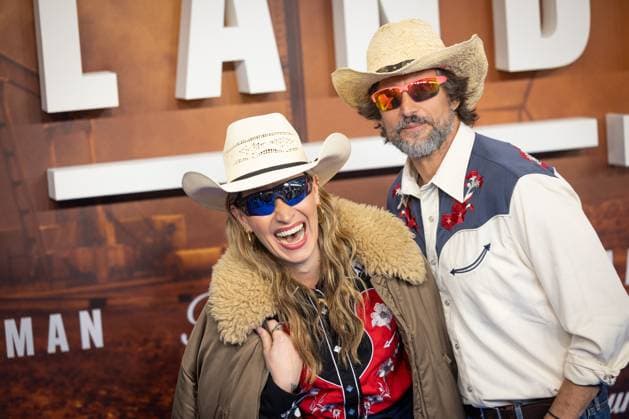 LANDMAN season 2 premiere Evelyn Weigert and Tom Beck in cowboy outfits European premiere of LANDMAN season 2 at the Zoo Palast cinema in Berlin Copyright: xEventpressxFuhrx