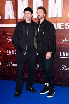 Mark Waschke with Seumas F. Sargent at the European premiere of season 2 of the Paramount series Landman at Zoo Palast Berlin, 14 11 2025 Foto:xN.xKubelkax xFuturexImagex landman_berlin_5185