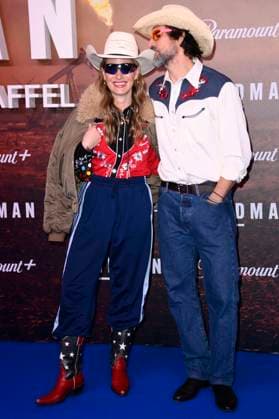 Evelyn Weigert and Tom Beck at the European premiere of season 2 of the Paramount series Landman at Zoo Palast Berlin, 14 11 2025 Foto:xN.xKubelkax xFuturexImagex landman_berlin_5151