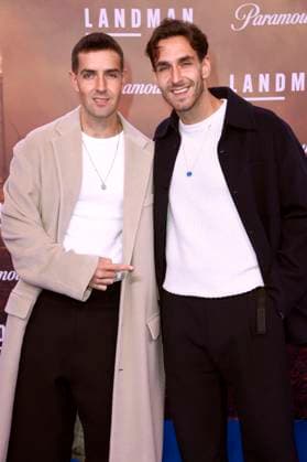 Aaron Keller and Joshua Keller at the European premiere of season 2 of the Paramount series Landman at Zoo Palast Berlin, 14 11 2025 Foto:xN.xKubelkax xFuturexImagex landman_berlin_5171