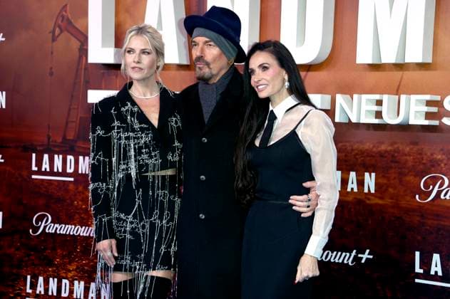 Ali Larter, Billy Bob Thornton and Demi Moore at the European premiere of season 2 of the Paramount series Landman at Zoo Palast Berlin, 14 11 2025 Foto:xN.xKubelkax xFuturexImagex landman_berlin_5223