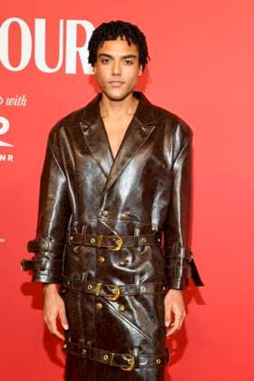 abb GlamourWomen Lamin Leroy Gibba as a guest on the red carpet at the 3 GLAMOUR WOMEN OF THE YEAR AWARD at The Ritz Carlton Hotel Berlin on 14 11 2025 in Berlin Berlin Germany