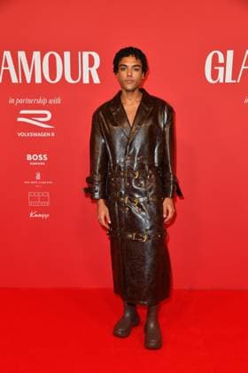 Lamin Leroy Gibba arriving at the third Glamour Women of the Year Awards at The Ritz Carlton Hotel in Berlin 14 11 2025