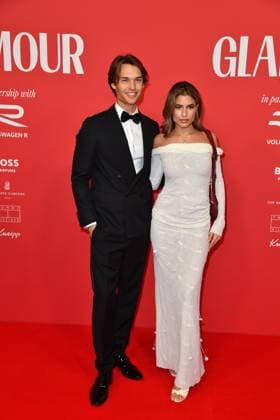 Carlos Boettcher and Viviana Wessels arriving at the third Glamour Women of the Year Awards at The Ritz Carlton Hotel in Berlin 14 11 2025