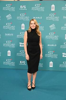Monte Carlo, 22nd Monte Carlo Film Festival De La Comédie. Red carpet. Pictured: Claudia Gerini  Copyright: xManuelexMangiarottix xipa-agency.netx xComix xMangiarottix IPA_Agency_IPA67976317