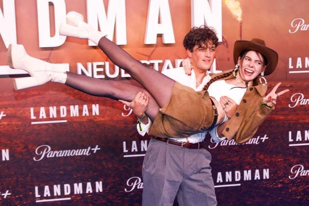 Premiere of season 2 of the series Landman in Berlin Berlin, 14 11 2025 Leo Mahalo and Klaudia Giez at the premiere of season 2 of the series Landman at Zoo Palast in Berlin Berlin Copyright: xMatthiasxGränzdörferx