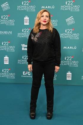 Monk, Italy: Monte Carlo, 22nd Monte Carlo Film Festival De La ComÃ die. Red carpet. Pictured: Iaia Forte Monk Italy  - ZUMAp169 20251114_zea_p169_562 Copyright: xManuelexMangiarottix