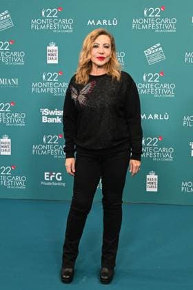 Monte Carlo, 22nd Monte Carlo Film Festival De La Comédie. Red carpet. Pictured: Iaia Forte  Copyright: xManuelexMangiarottix xipa-agency.netx xComix xMangiarottix IPA_Agency_IPA67976242